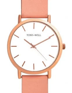 Classic Leather Strap In Pink