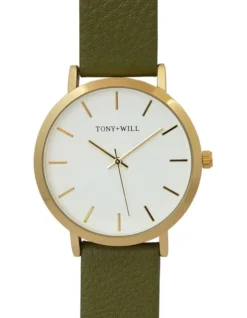 Classic Leather Strap In Green