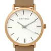 Classic Leather Strap In Beige