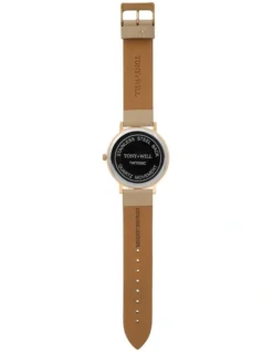 Classic Leather Strap In Beige -Myer Clothing Shop 981531550 3 720x928