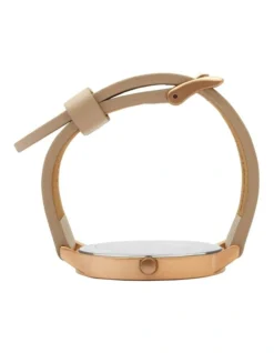 Classic Leather Strap In Beige -Myer Clothing Shop 981531550 4 720x928