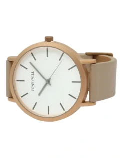 Classic Leather Strap In Beige -Myer Clothing Shop 981531550 5 720x928