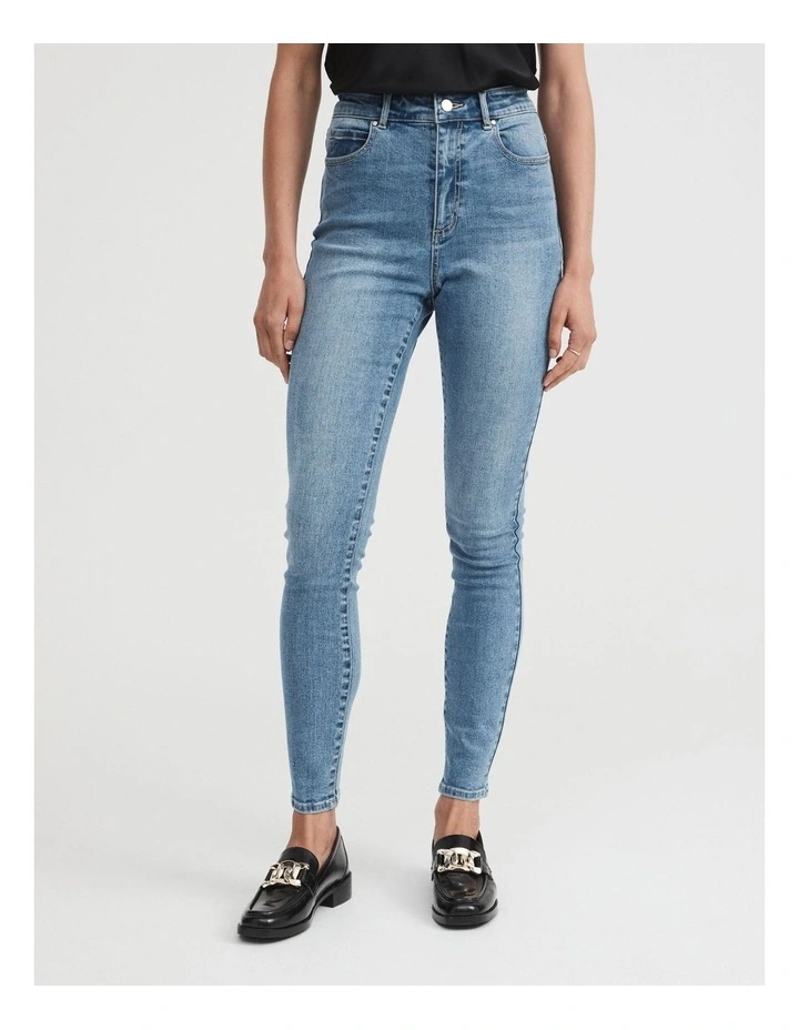 Full Length Skinny Jean In Vintage Wash Denim 2 Full Length Skinny Jean In Vintage Wash Denim - Image 2