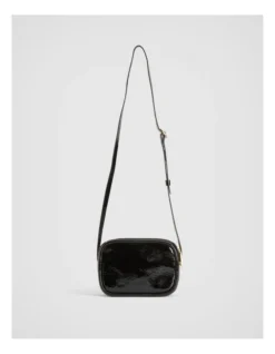 Leather Patent Camera Bag In Black Patent -Myer Clothing Shop 981665470 5 720x928