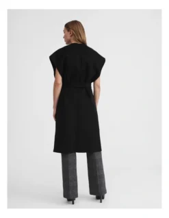 Wool Blend Longline Vest In Black 7 Wool Blend Longline Vest In Black -Myer Clothing Shop 981665830 4 720x928