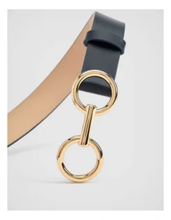 Snaffle Leather Belt In Navy -Myer Clothing Shop 981764650 3 1 720x928