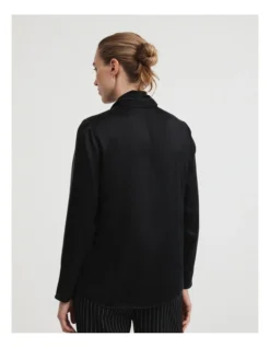 Silk Satin Pussybow Blouse In Black -Myer Clothing Shop 981767170 4 720x928