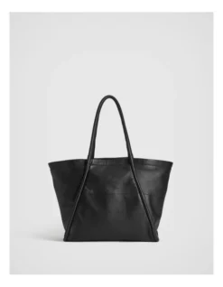 Soft Leather Everyday Tote In Black