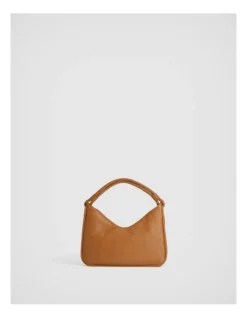 Soft Leather Shoulder Bag In Ginger