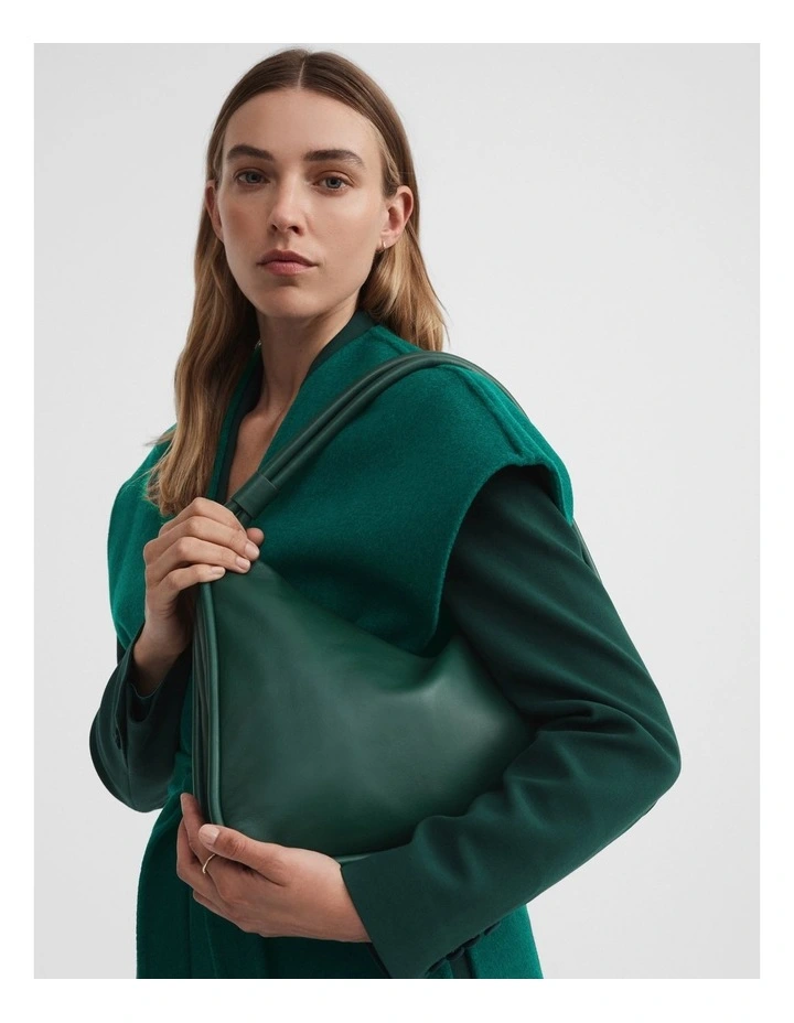Soft Leather Shoulder Bag In Teal Green 2 Soft Leather Shoulder Bag In Teal Green - Image 2
