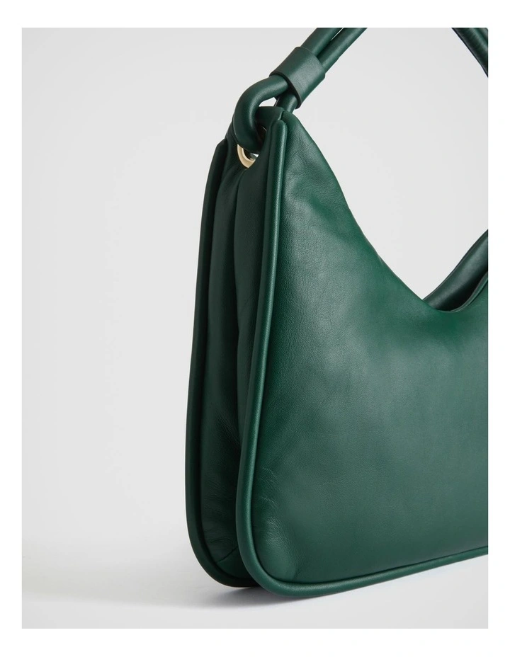 Soft Leather Shoulder Bag In Teal Green 3 Soft Leather Shoulder Bag In Teal Green - Image 3
