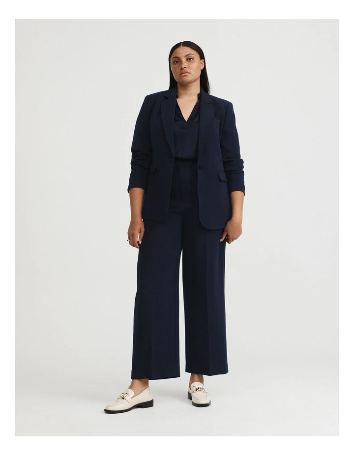 Classic Single-breasted Blazer In Blue Night 4 Classic Single-breasted Blazer In Blue Night - Image 4