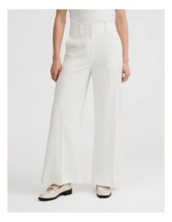 Classic Wide Leg Pant In Marshmallow