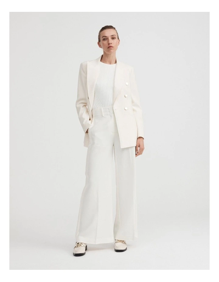Classic Wide Leg Pant In Marshmallow 2 Classic Wide Leg Pant In Marshmallow - Image 2