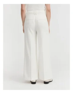 Classic Wide Leg Pant In Marshmallow 7 Classic Wide Leg Pant In Marshmallow -Myer Clothing Shop 981769870 4 720x928