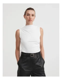 Juniper Leather Belt In Black