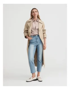 7/8 Straight Jean In Vintage Wash Denim