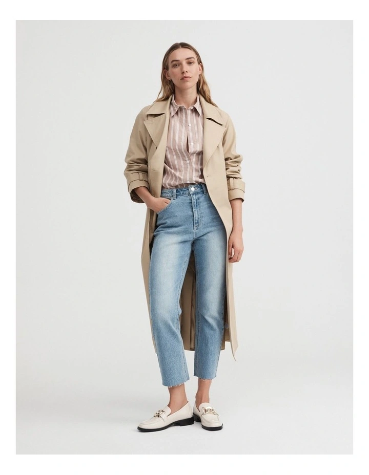 7/8 Straight Jean In Vintage Wash Denim 1 7/8 Straight Jean In Vintage Wash Denim