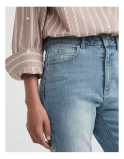 7/8 Straight Jean In Vintage Wash Denim 6 7/8 Straight Jean In Vintage Wash Denim -Myer Clothing Shop 981885340 3 720x928