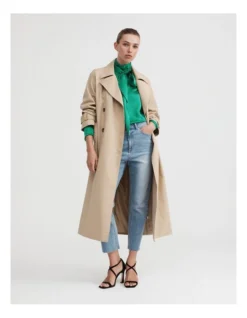 Classic Trench Coat In Pebble 8 Classic Trench Coat In Pebble -Myer Clothing Shop 981886510 3 720x928