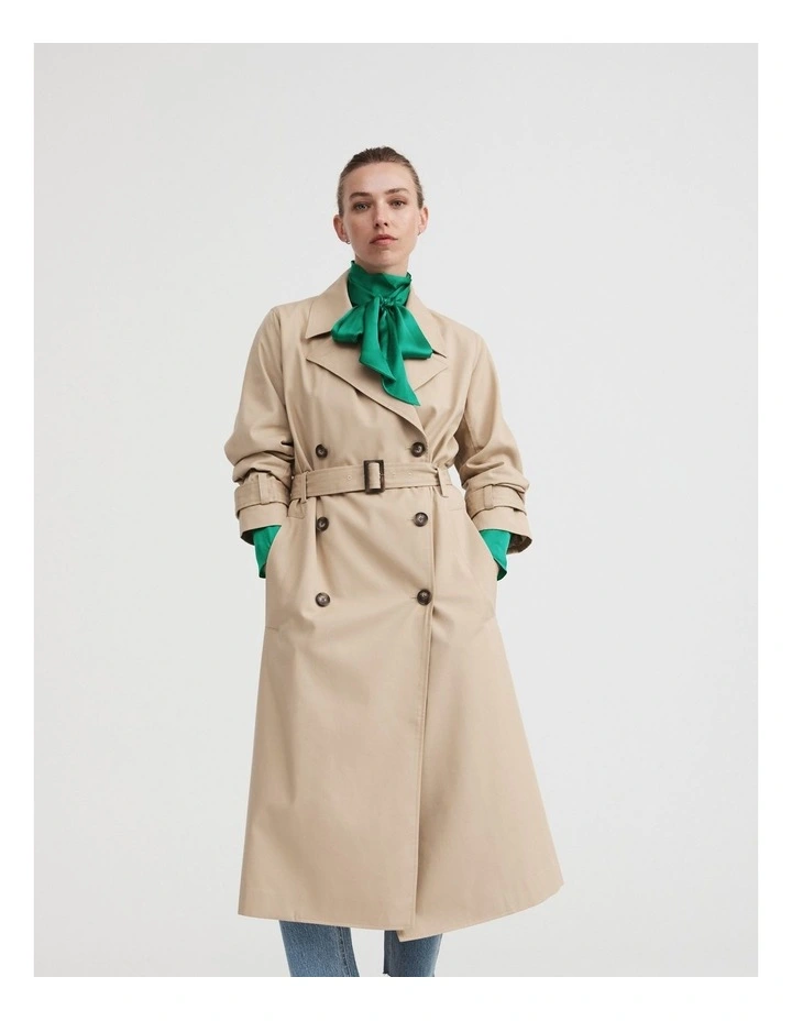 Classic Trench Coat In Pebble 4 Classic Trench Coat In Pebble - Image 4