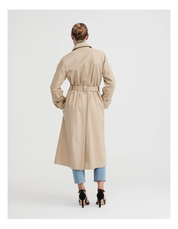 Classic Trench Coat In Pebble 5 Classic Trench Coat In Pebble - Image 5