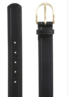 Andrea Leather Hip Belt In Black