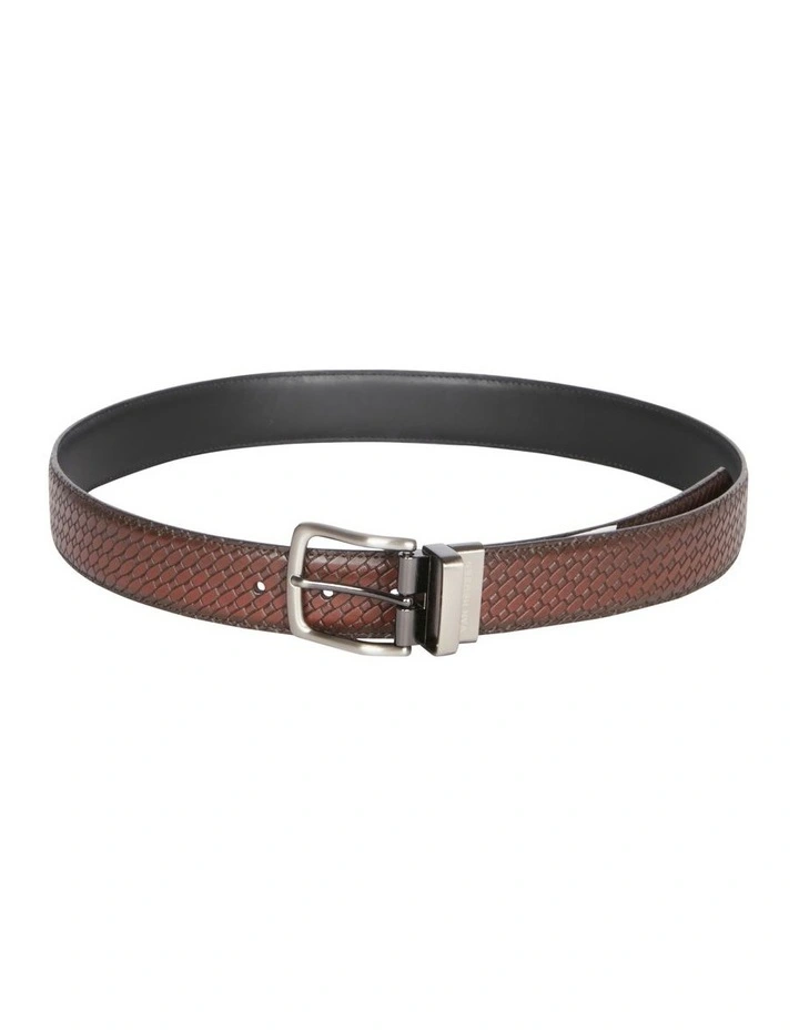 Van Heusen Basket Weave Belt In Brown/Black 3 Van Heusen Basket Weave Belt In Brown/Black - Image 3