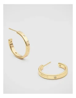 Lucent Hoop Earrings In Gold