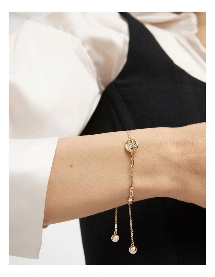 Mim-charmed Wrist Bracelet In Gold 2 Mim-charmed Wrist Bracelet In Gold - Image 2