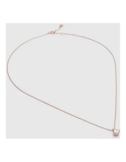 Dia-mim Necklace In Rose Gold