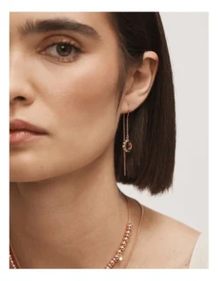 Halo Thread Earrings In Rose Gold -Myer Clothing Shop 982403920 4 720x928