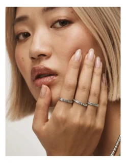 Halo Ring Stack In Silver -Myer Clothing Shop 982404460 4 720x928