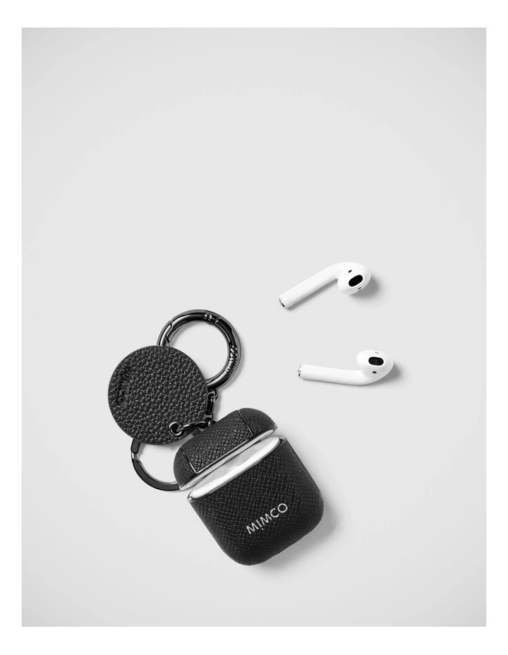 Mimpod Airpod Keyring Case In Black Gunmetal 2 Mimpod Airpod Keyring Case In Black Gunmetal - Image 2