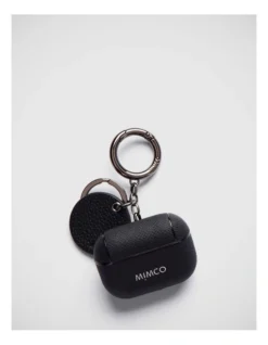 Mimpod Airpod Pro Keyring Case In Black Gunmetal