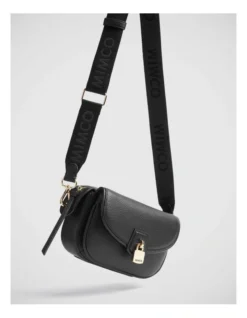 Webbing Bag Strap In Black Light Gold -Myer Clothing Shop 982422640 3 720x928