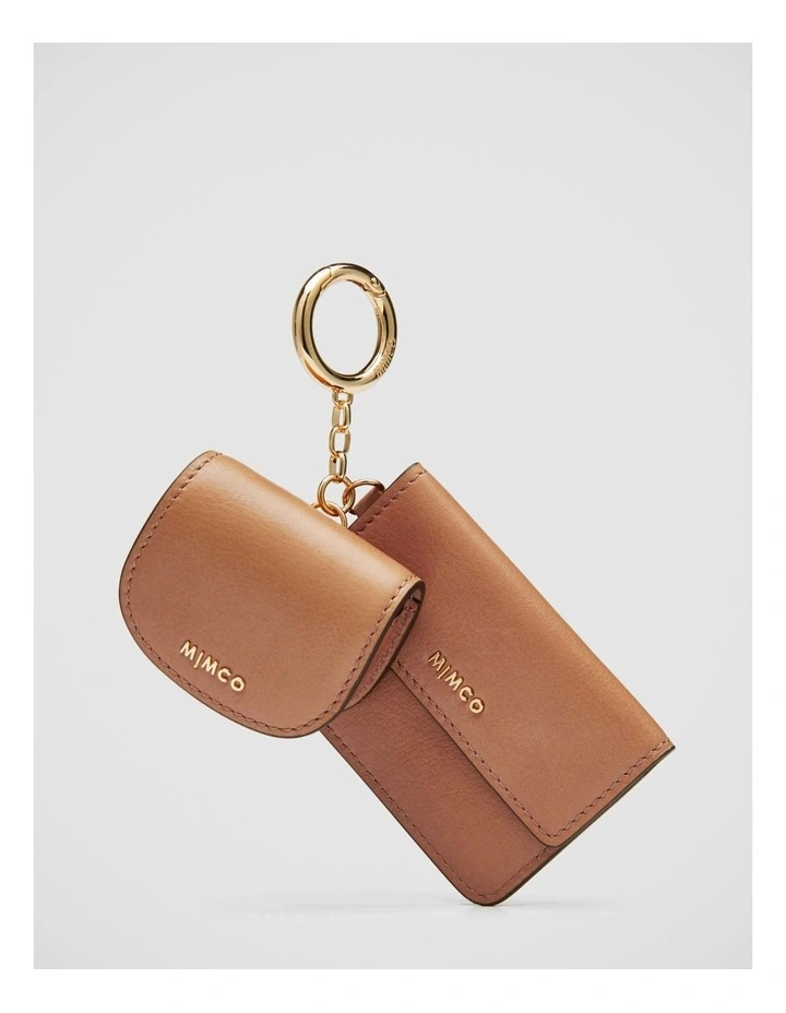 Classico Multi Charm Keyring In Caramel 1 Classico Multi Charm Keyring In Caramel