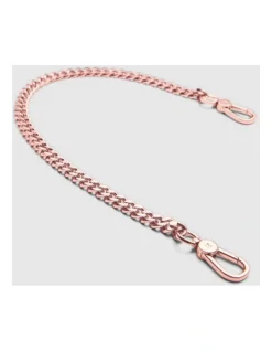 Link Chain Shoulder Bag Strap In Rose Gold
