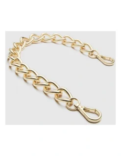Chunky Chain Shoulder Bag Strap In Light Gold