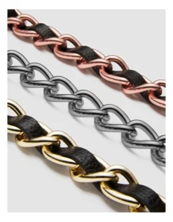 Chunky Chain Shoulder Bag Strap In Gunmetal -Myer Clothing Shop 982425520 3 720x928