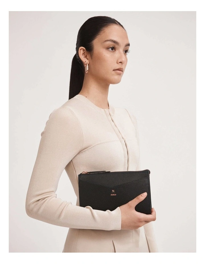 D-vine Medium Pouch In Black Rose Gold 2 D-vine Medium Pouch In Black Rose Gold - Image 2