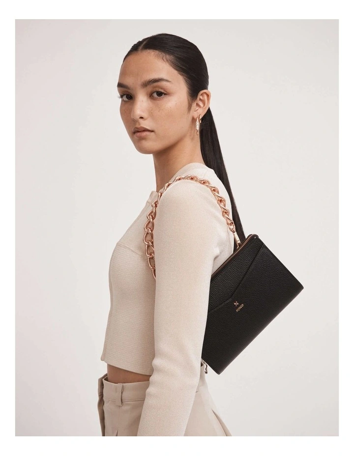 D-vine Medium Pouch In Black Rose Gold 6 D-vine Medium Pouch In Black Rose Gold - Image 6