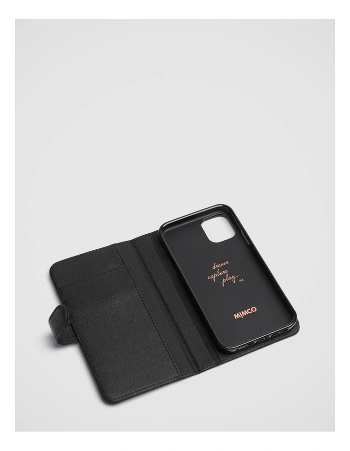 Hendrix Flip Case For Iphone 11 In Black Rose Gold 2 Hendrix Flip Case For Iphone 11 In Black Rose Gold - Image 2
