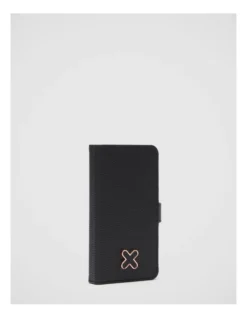 Hendrix Flip Case For Iphone Se-8-7-6s-6 In Black Rose Gold