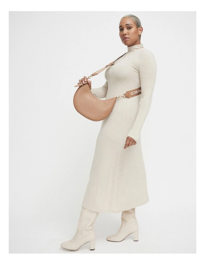 Classico Crescent Crossbody Bag In Caramel 7 Classico Crescent Crossbody Bag In Caramel - Image 7