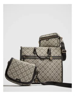 Mim-gram Tote Bag In Black Light Gold -Myer Clothing Shop 982441540 4 720x928