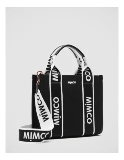 Stevie Mini Tote Bag In Black White