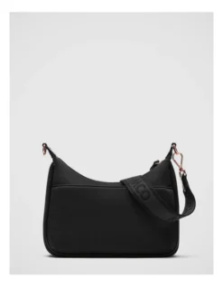 Serenity Crescent Crossbody Bag In Black Rose Gold -Myer Clothing Shop 982446850 5 720x928