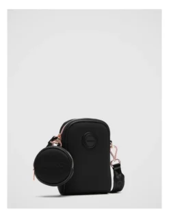 Serenity Phone Crossbody Bag In Black Rose Gold -Myer Clothing Shop 982447120 3 720x928