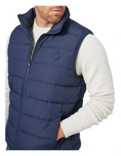 Archie Puffer Vest In Navy -Myer Clothing Shop 982704340 4 720x928